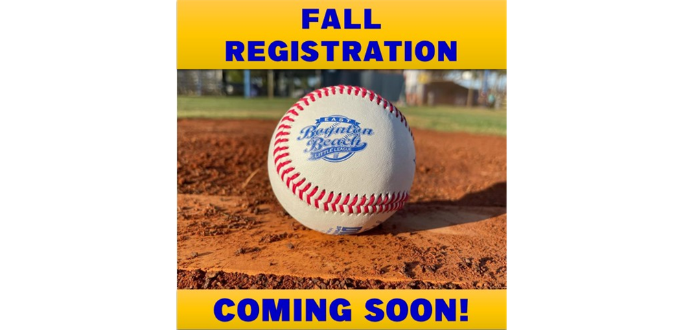 Fall Registration... Coming soon