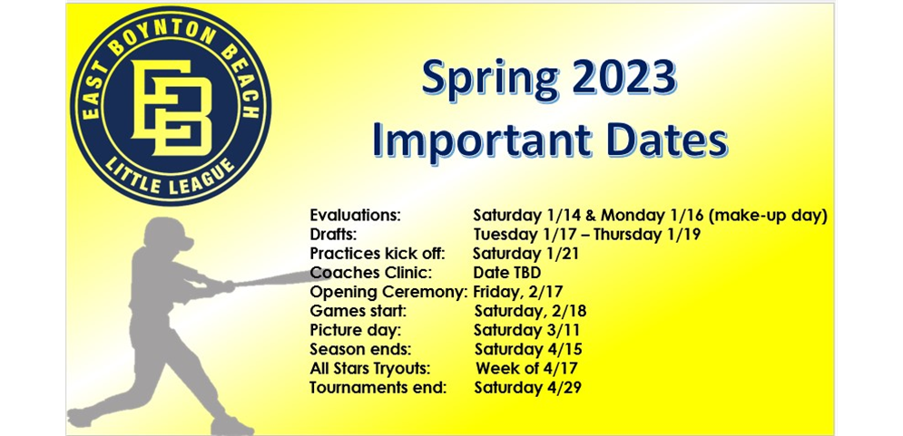Spring 2023 Important Dates