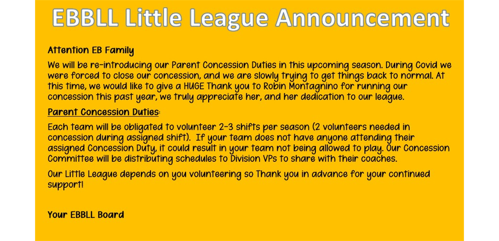 Parent Concession Annoucement 